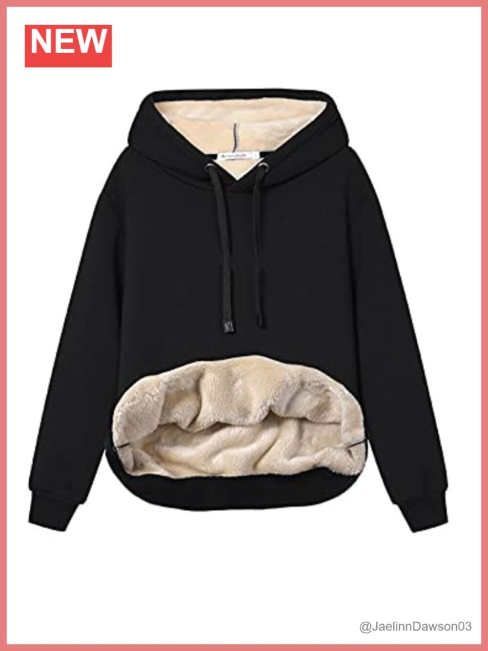 Fleece Sherpa Lined Hooded Sweatshirt Thick Pullover Plus Size with Pockets
